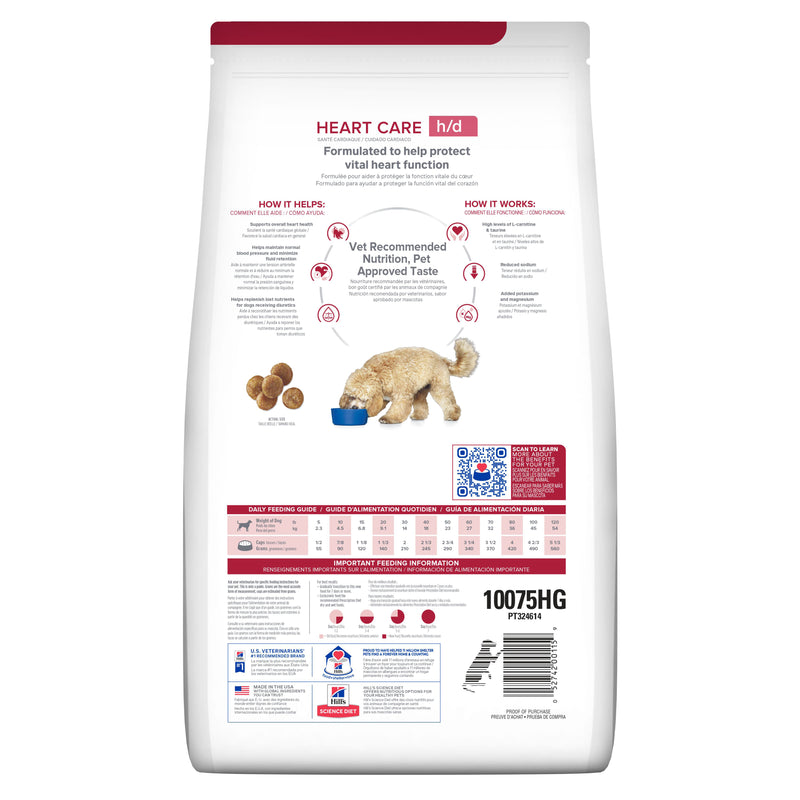 Hill's Prescription Diet h/d Canine Cuidado Cardiaco 8.0kg - Alimento Seco Perro