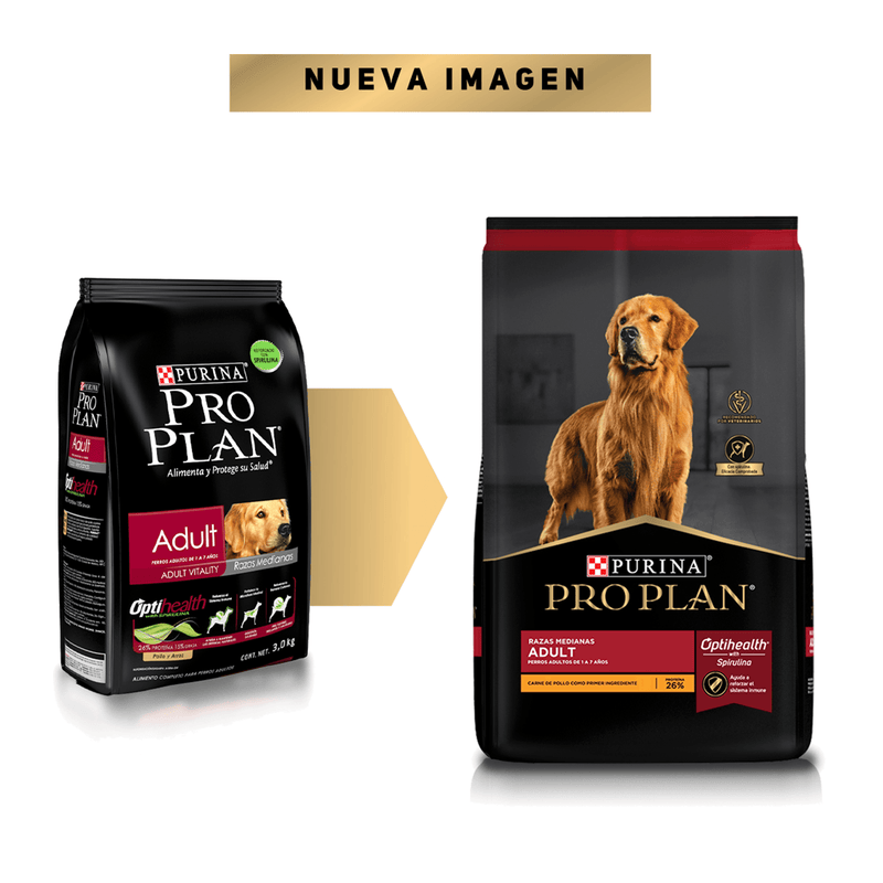 Pro Plan Optihealth Adult Raza Mediana 7.5 kg - Alimento Seco Perro Adulto