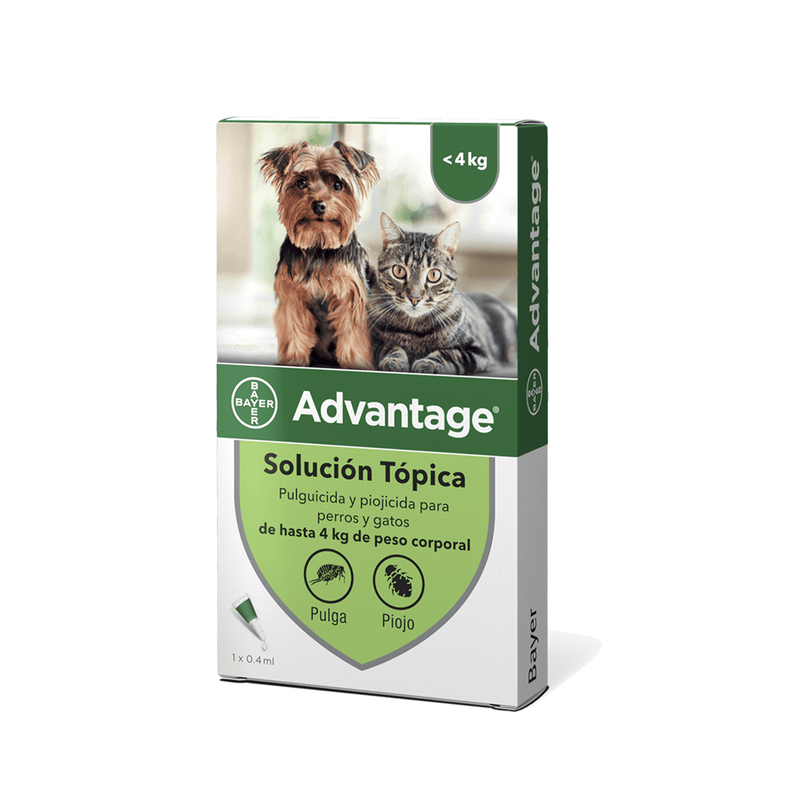 Advantage para Perros y Gatos Anti Pulgas 0.4ml - Cuidado para Perro y Gato