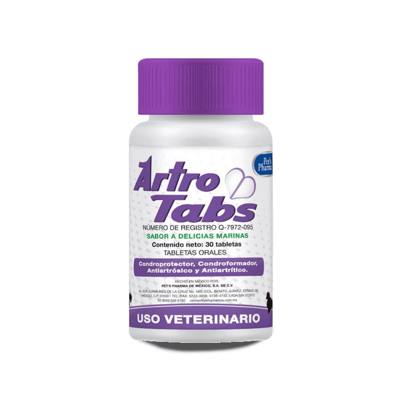 Pet's Pharma Artro Tabs 30 Tabletas - Vitaminas y Suplementos