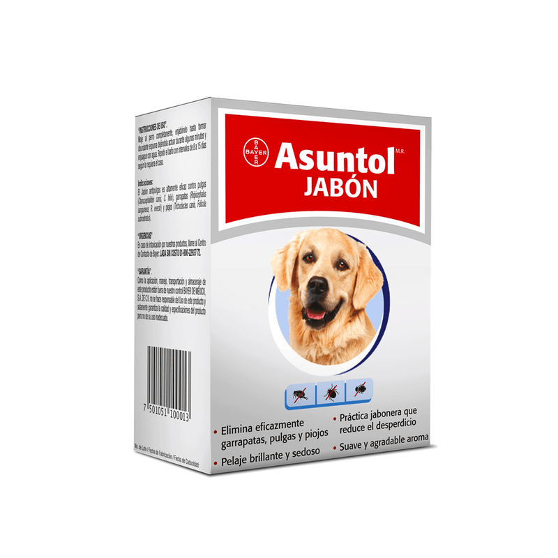 Asuntol Jabon Barra Anti Pulgas 100gr - Cuidado para Perro