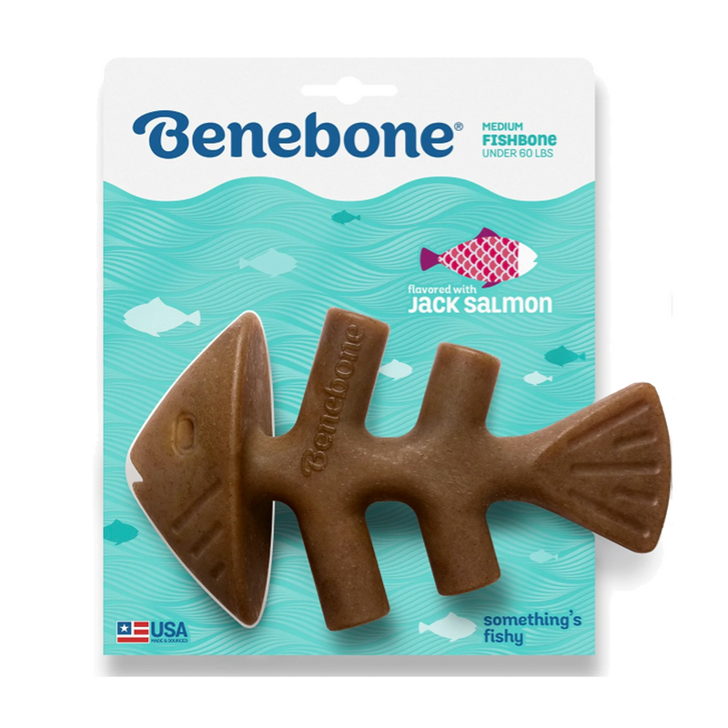 Benebone Fishbone Mediano 1 pza - Premios para perro