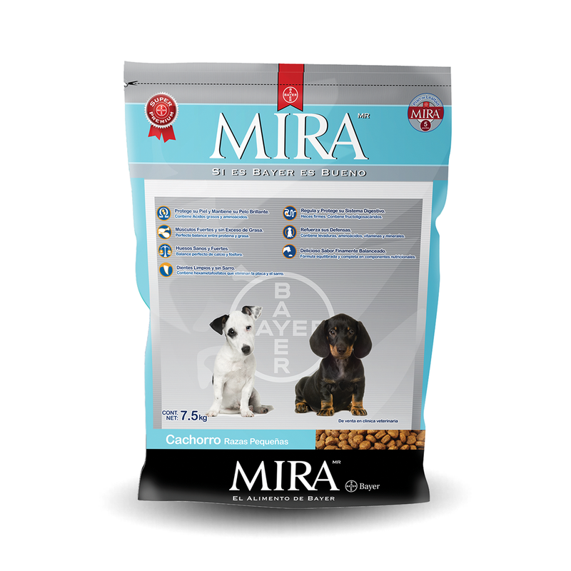Mira de Bayer Cachorro Razas Pequeñas 7.5kg - Alimento Seco Cachorro