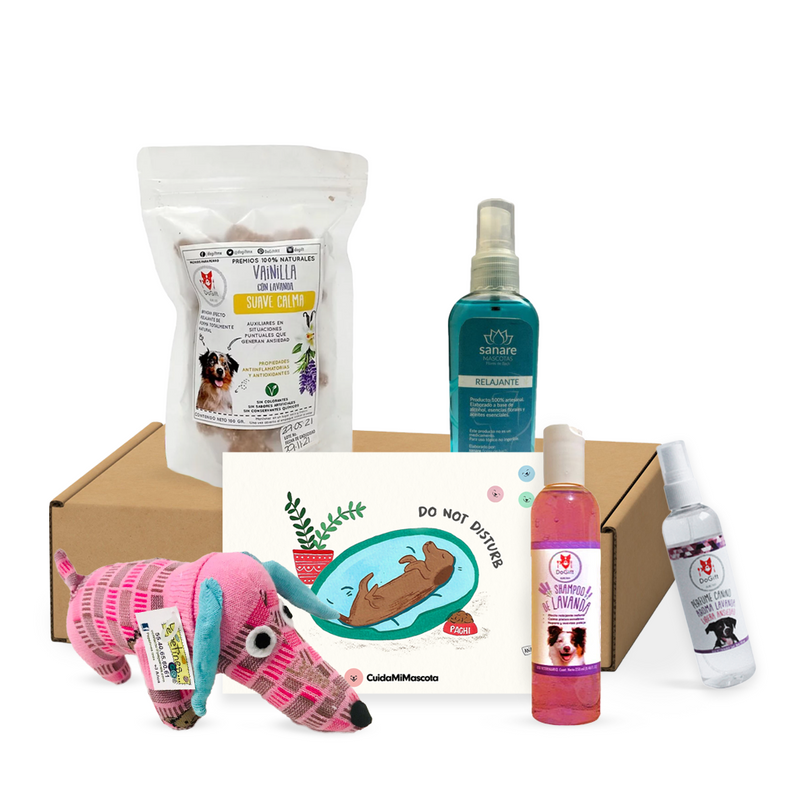 CuidaBox Relax - Juguetes, Premios, Perfume, Shampoo y Farmacia para perros