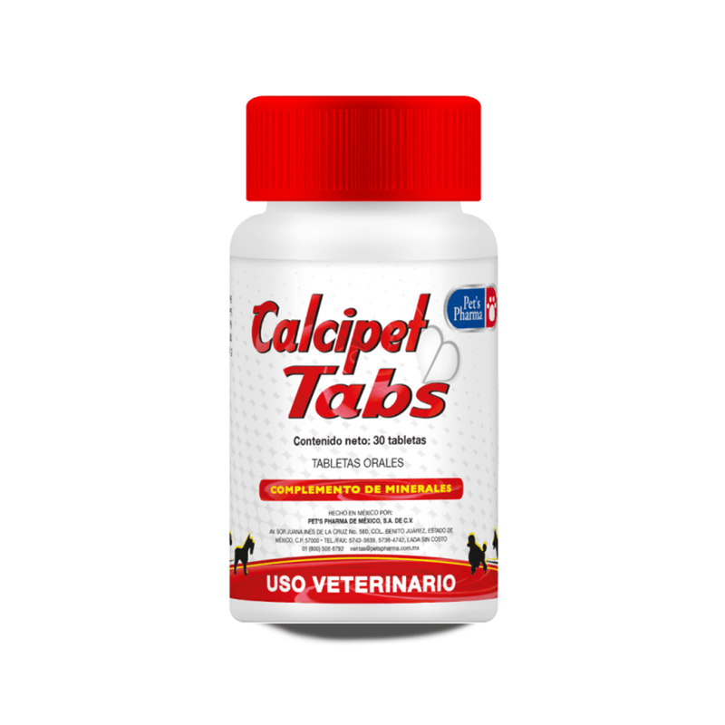 Pet's Pharma Calcipet Tabs 30 Tabletas - Vitaminas y Suplementos