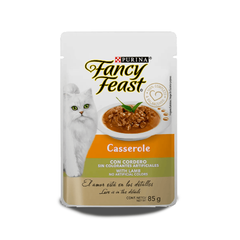 Fancy Feast Pouch Casserole Cordero 85g - Alimento para gato