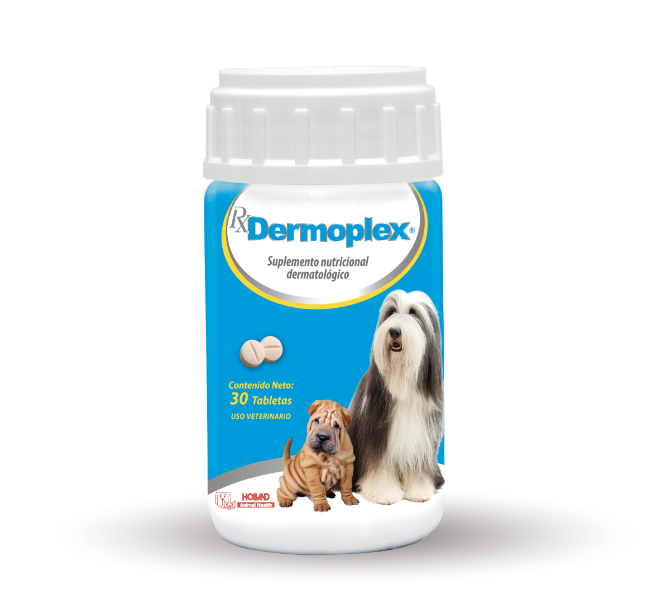 Holland Suplemento Vitamínico Rx Dermoplex 30 tabletas - Cuidado Perros y Gatos