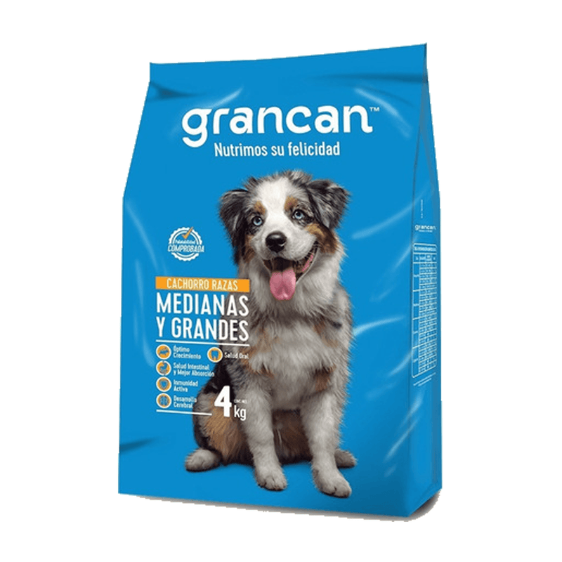 GranCan Cachorros Razas Medianas y Grandes 4 kg - Alimento para perro