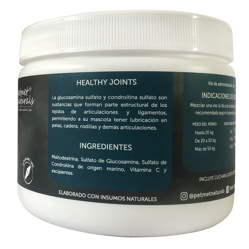 Petmet Naturals Suplemento Healthy Joints 400g - Vitaminas y Suplementos