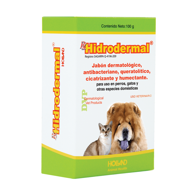 Holland Jabón Dermatológico Hidrodermal 100gr - Cuidado Perros y Gatos