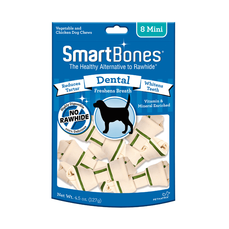 Smartbones Huesos Dental Mini 8 Piezas - Premios Perro