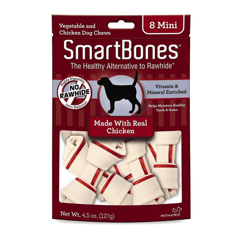 Smartbones Huesos de Pollo Mini 8 Piezas - Premios Perro