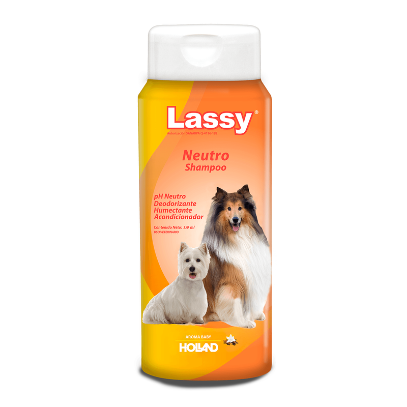 Holland Lassy Shampoo Neutro 350gr - Cuidado Perros y Gatos