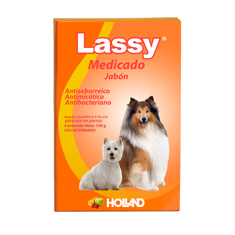 Holland Jabón Medicado Lassy 100gr - Cuidado Perros y Gatos