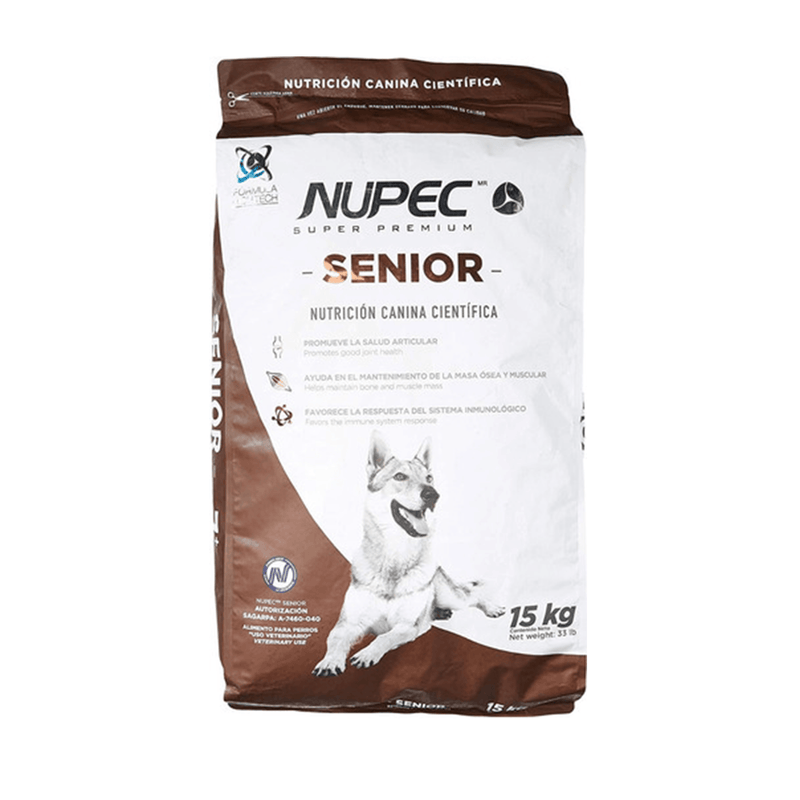 Nupec Senior 15 kg - Alimento Seco Perro Senior Raza Grande y Mediana