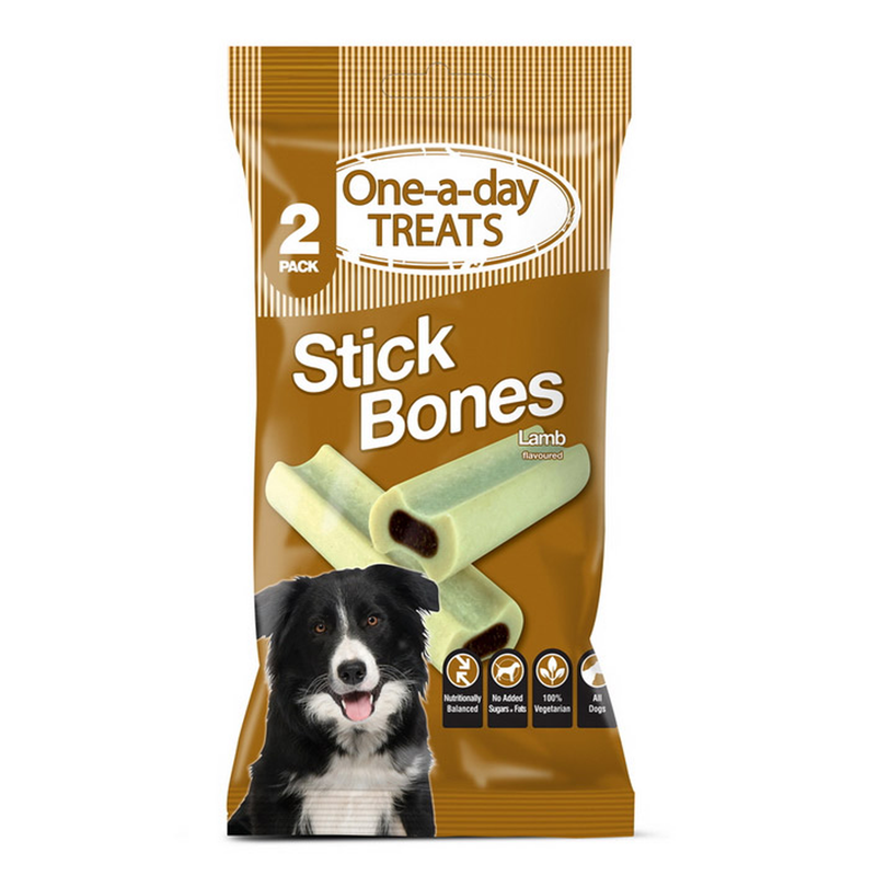 One-a-day Treats Stick Bones sabor Cordero 2 Pack - Premios para perro