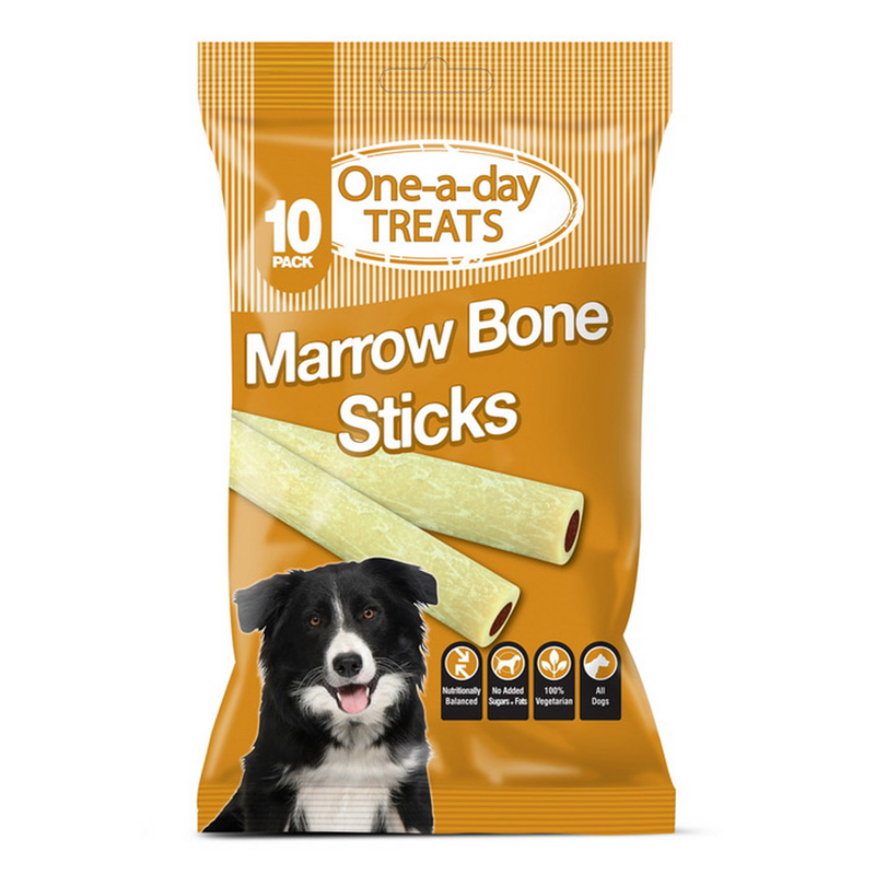 One-a-day Treats Stick Bones Hueso de Médula 10 Pack - Premios para perro