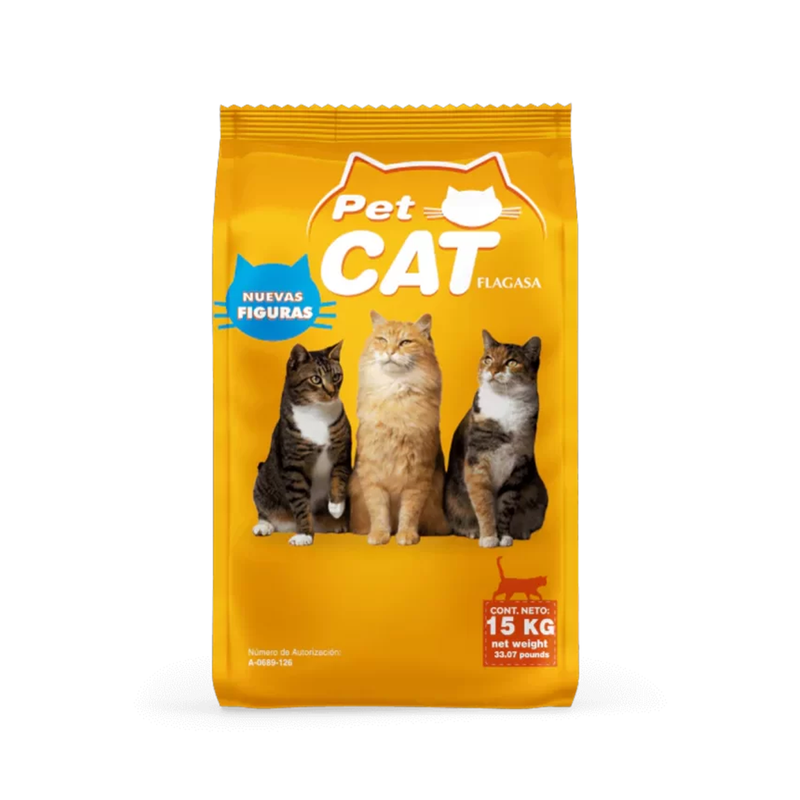 Pet Cat 15 kg - Alimento Seco Gato