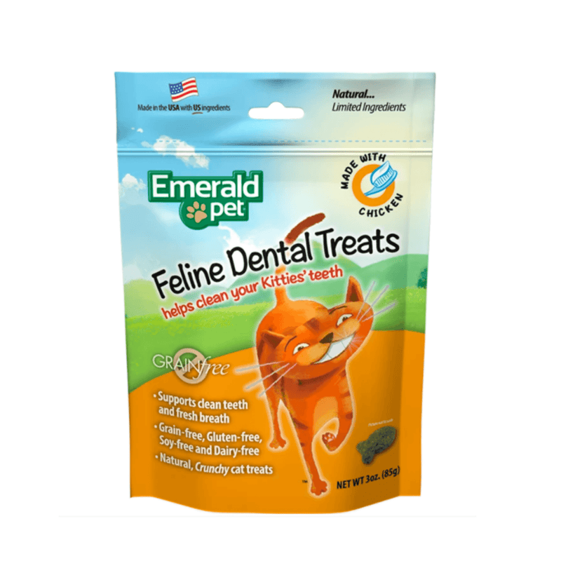 Emerald Pet Feline Dental Treats Pollo 85g - Premios para gato