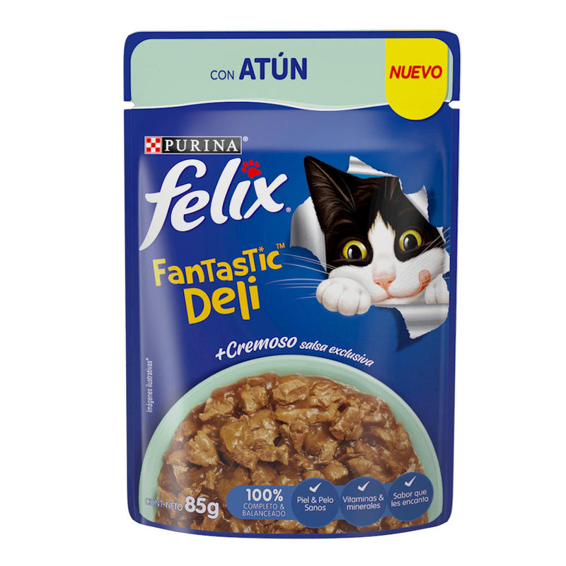 Felix Fantastic Deli con Atún 85g - Alimento para gato