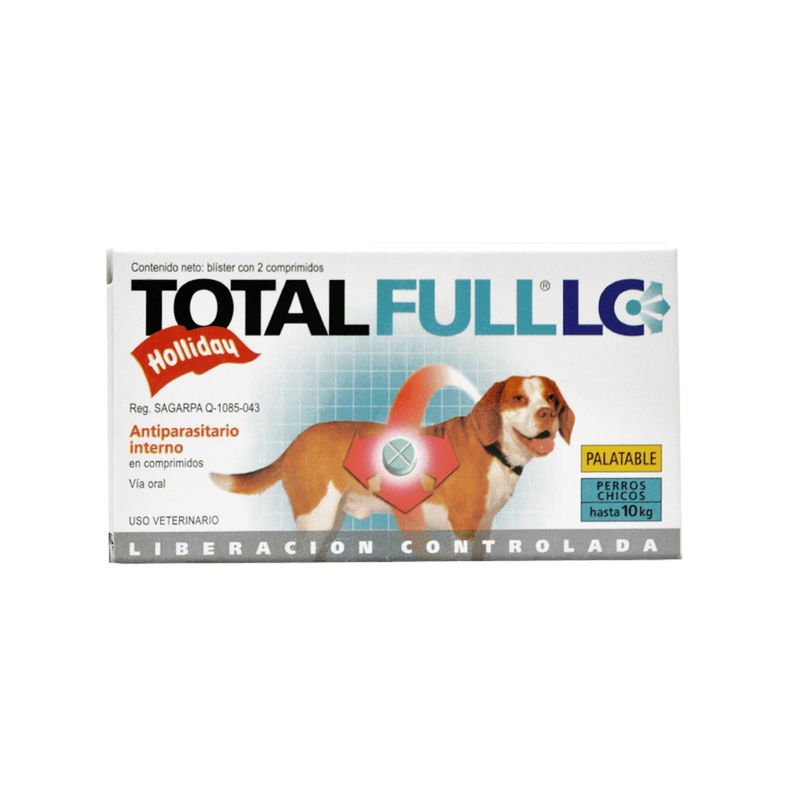 Holliday Total Full LC Perros Chicos hasta 10kgs Antiparasitario 2 Comprimidos - Cuidado para Perros