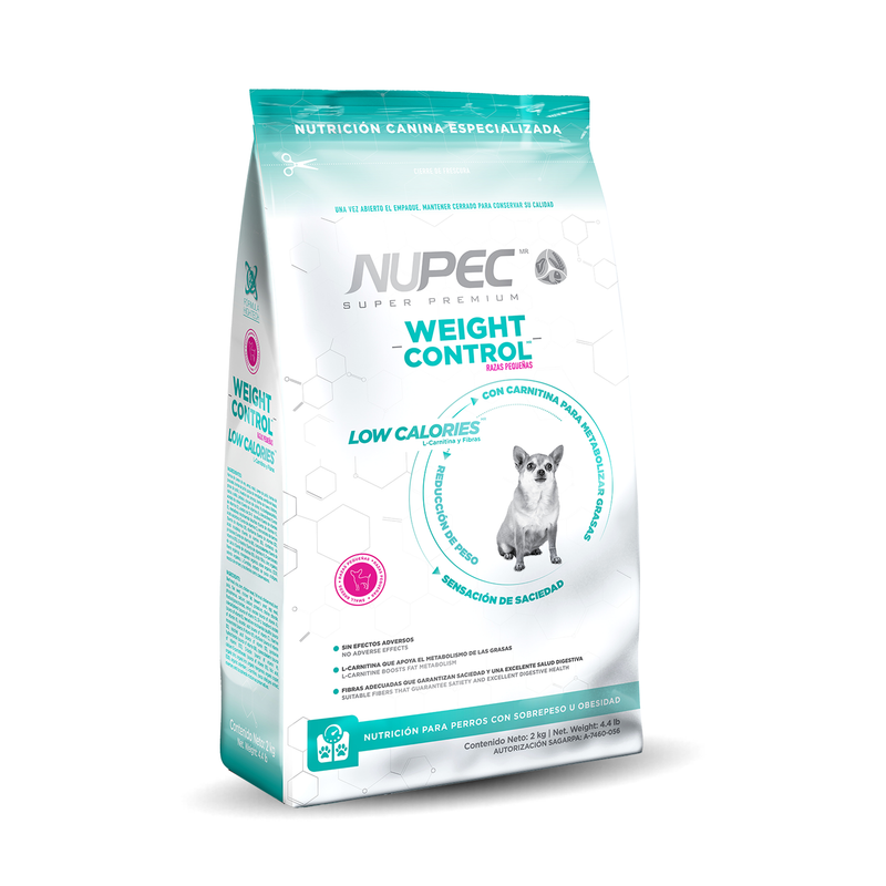 Nupec Weight Control Raza Pequeña 2 kg - Alimento Seco Perro Adulto Raza Pequeña