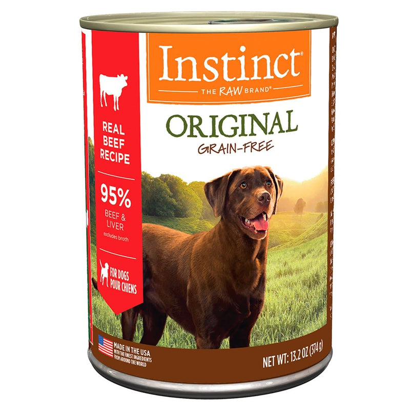 Instinct de Res lata - Alimento húmedo para perros [4 unidades de 374 gr]